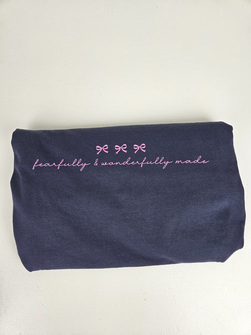 Fearfully and Wonderfully Made Bow Tee - PRE-ORDER