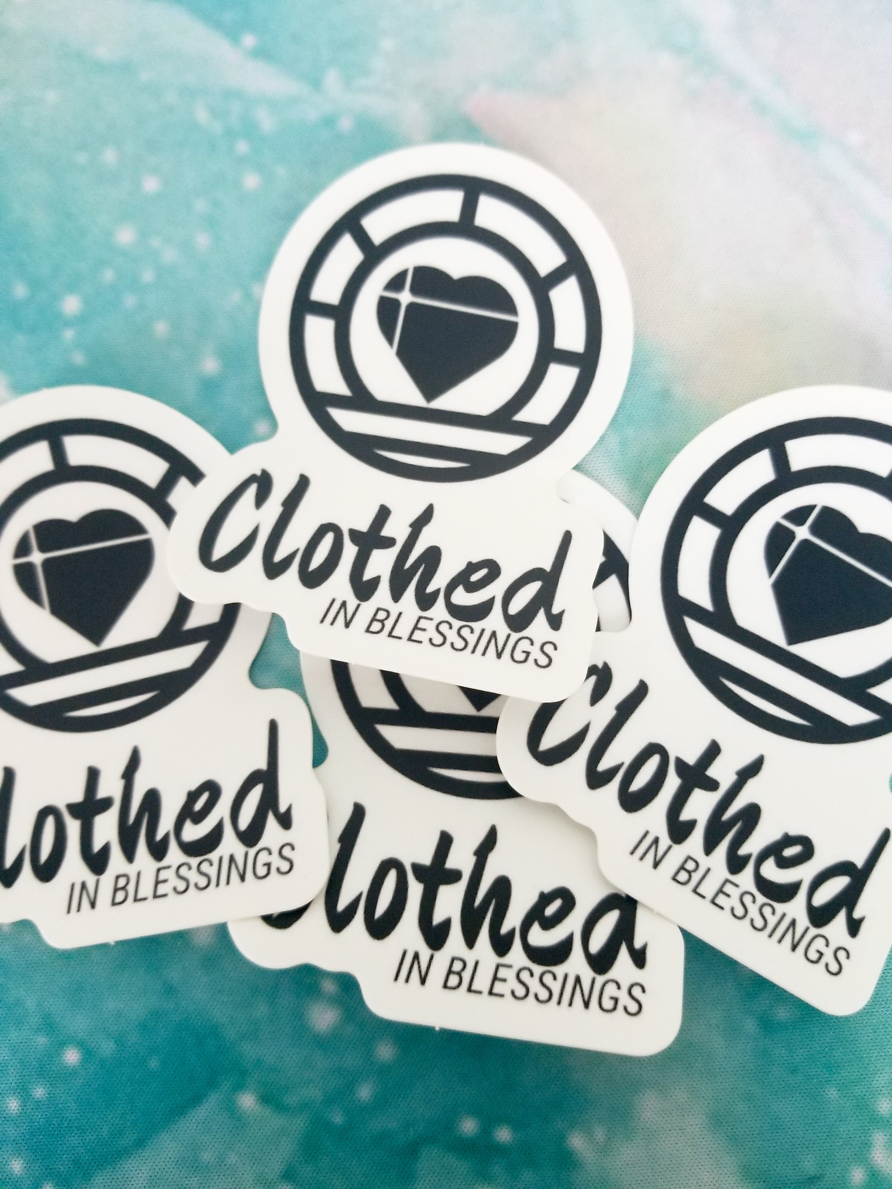 Clothed In Blessings Sticker