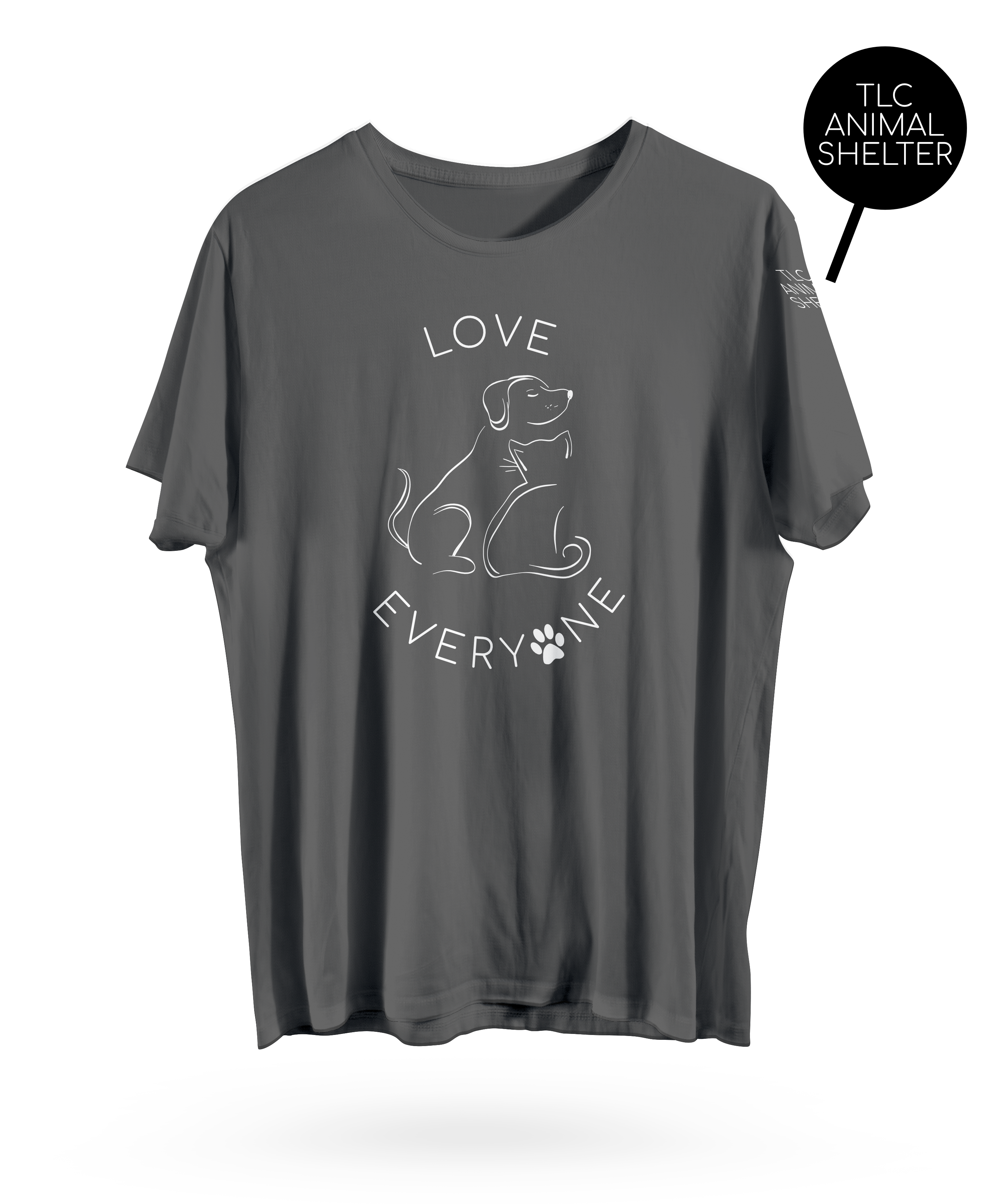 Love Everyone with Dogs and Cats T Shirt