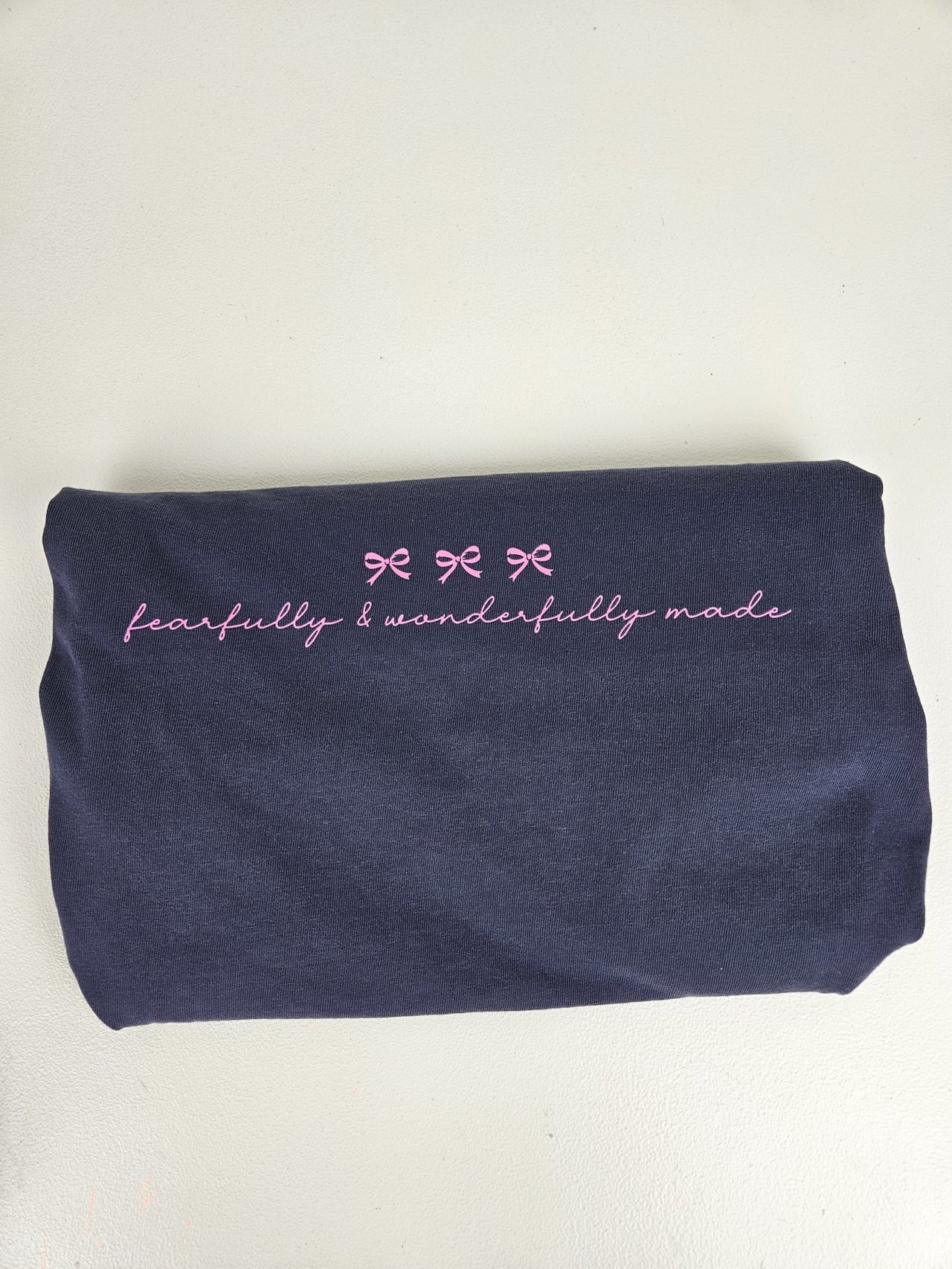 Fearfully and Wonderfully Made Bow Tee - Clothed In Blessings