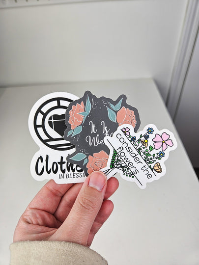 3 - Pack Sticker Bundle - Clothed In Blessings