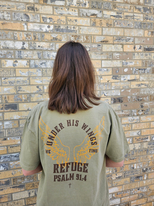 Under His Wings Tee - Clothed In Blessings