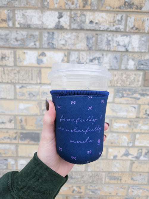 Fearfully and Wonderfully Made Bow Coozie