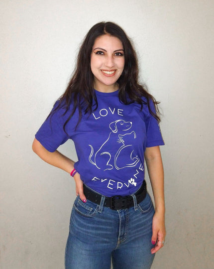 Love Everyone with Dogs and Cats T Shirt - Clothed In Blessings