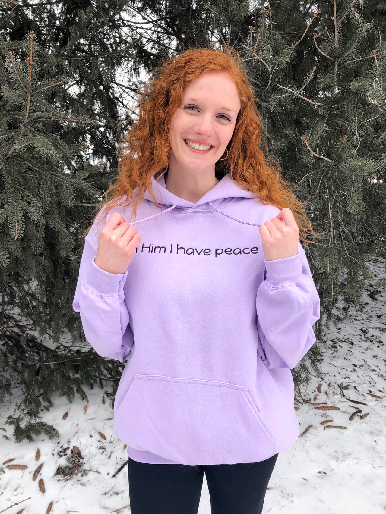 *CLOSEOUT SALE* In Him I Have Peace Unisex Embroidered Hoodie - Clothed In Blessings