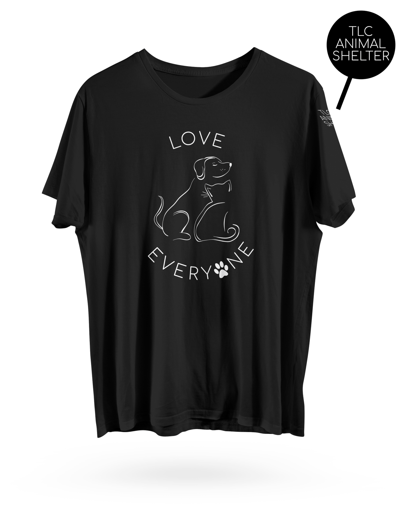 Love Everyone with Dogs and Cats T Shirt - Clothed In Blessings