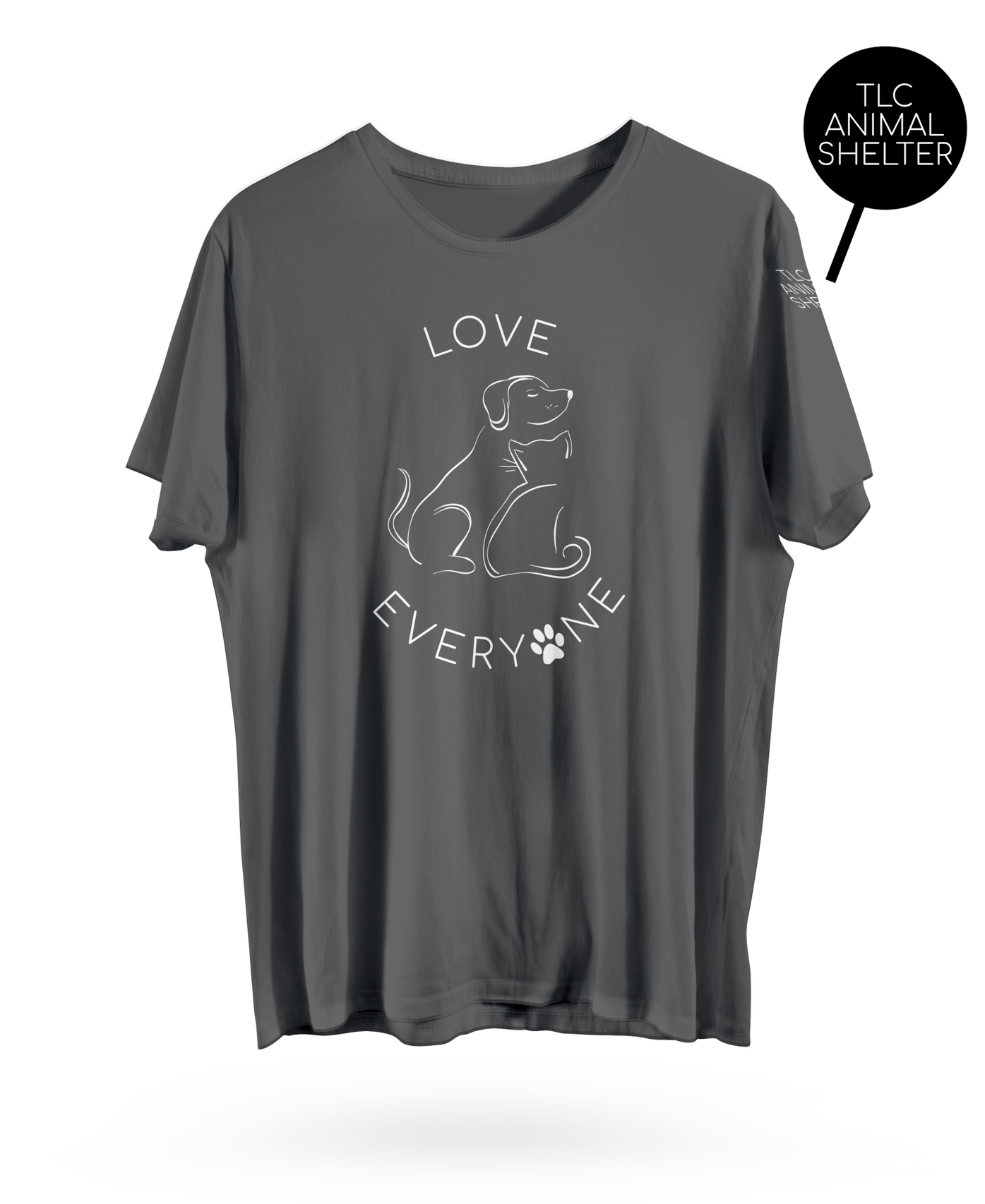 Love Everyone with Dogs and Cats T Shirt - Clothed In Blessings